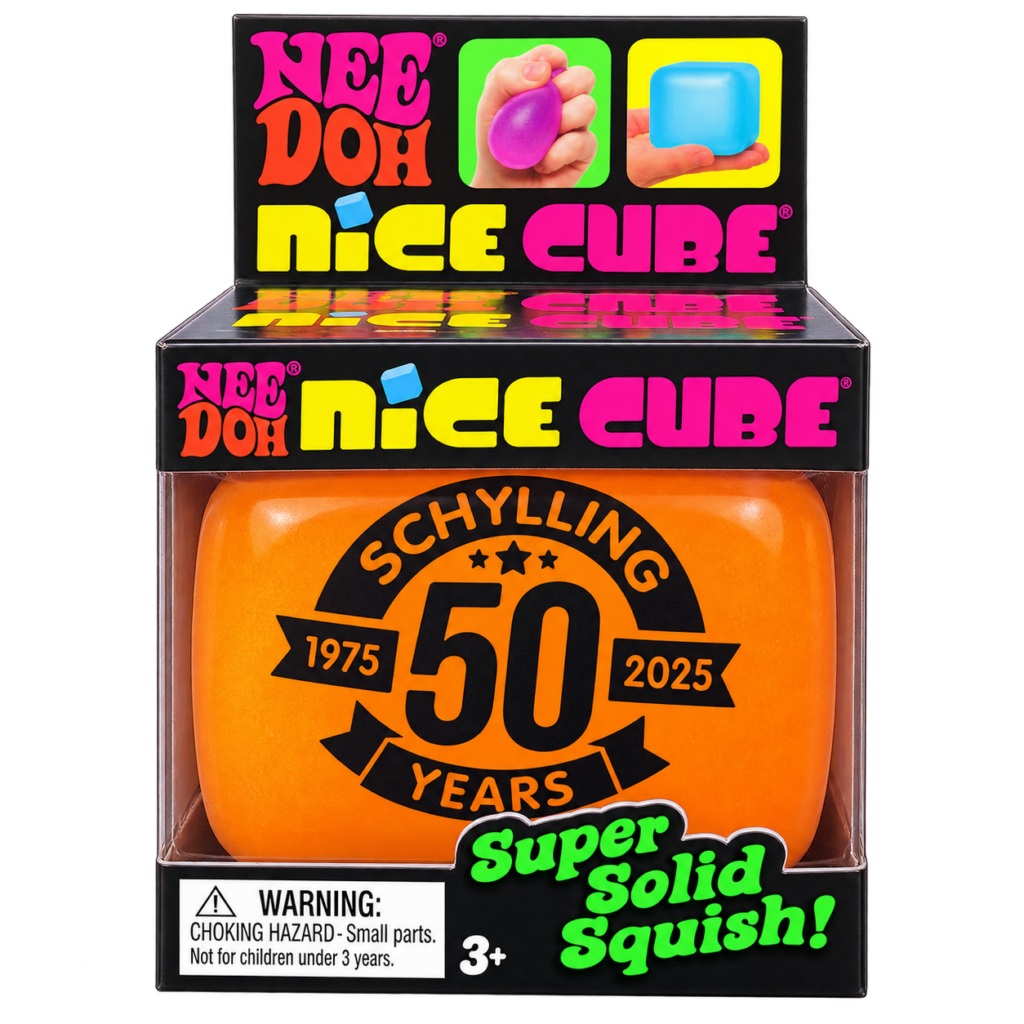 The limited-edition golden NeeDoh Nice Cube displayed inside its collector’s presentation box — Image 1 of 1