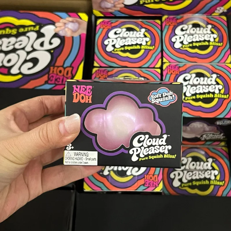 A clear product shot of the NeeDoh Cloud Pleaser standalone, showing its puffy surface and rounded edges. — Image 1 of 7
