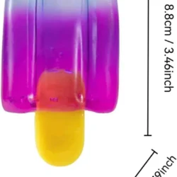 NeeDoh Nice-Sicle squishy ice pop in a soft swirl colourway, on its stick against a clean studio background — Image 2 of 10